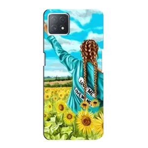 Чехол Стильные девушки на Oppo a72 (5G) (Девушка на поле)