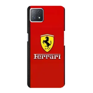 Силиконовый бампер с картинкой машины на Oppo a72 (5G) (Ferrari Logo)