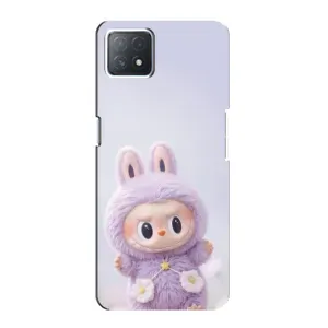 Чохол з принтом Лабубу для Oppo a72 (5G) (Фіолетовий Лабубу)