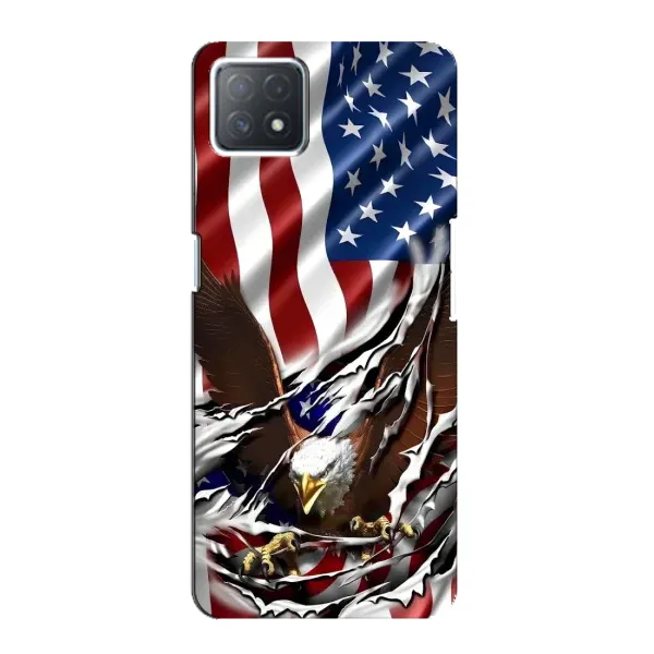 Чехол с рисунком «Флаг USA» для OPPO A72 (5G)