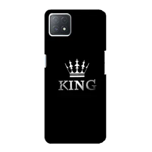 Чехол (Корона на чёрном фоне) для Оппо А72 (5G) (KING)