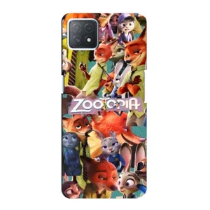 Силиконовый чехол с принтом Зоотрополіс для Oppo a72 (5G) (Коллаж героев)