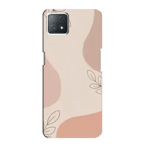 Чехол цветочный дизайн для Oppo a72 (5G) (Коричневый фон)