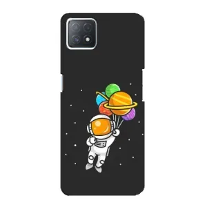 Силіконовый Чохол з принтом "Космонавти" на Oppo a72 (5G) (Космонавт з кульками)