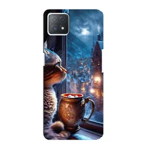 Чохли на Новий Рік Oppo a72 (5G) (Кіт новорічний)