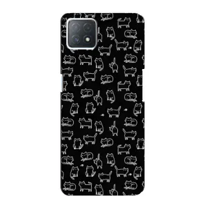Чохол на тематику: Коти для OPPO A72 (5G) (Котики на чорному)