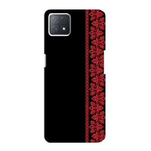 Силиконовый Чехол на Oppo a72 (5G) (Красная Вышиванка)