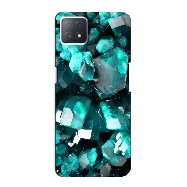 Чехол с рисунком «Кристалы» для OPPO A72 (5G)