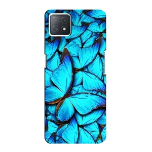 Силиконовый бампер с картинкой животных для Oppo a72 (5G) (Крылья бабочек)
