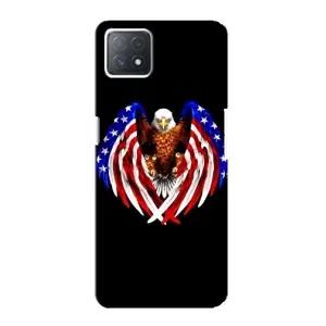 Чехол Флаг USA для Oppo a72 (5G) (Крылья США)