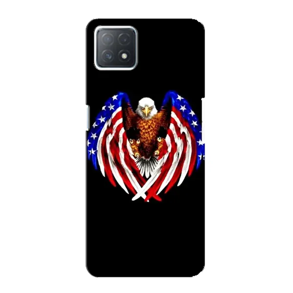 Чехол с рисунком «Крылья США» для OPPO A72 (5G)