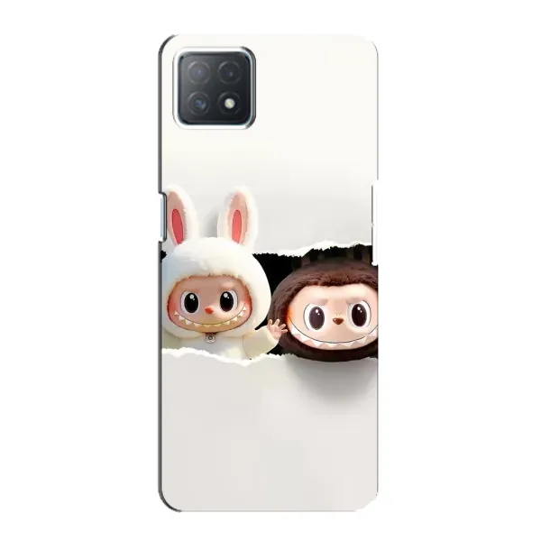Чехол с рисунком «Фигурки Labubu» для OPPO A72 (5G)
