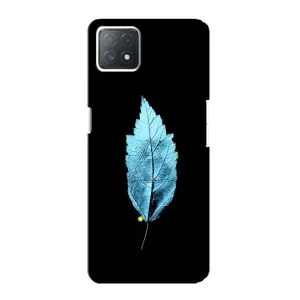 Чехол с картинками на черном фоне для Oppo a72 (5G) (Листочек)