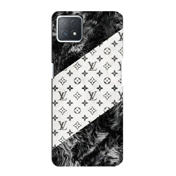 Чехол с рисунком «LV на белом» для OPPO A72 (5G)