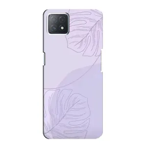 Чехол цветочный дизайн для Oppo a72 (5G) (Монстера фиолетовая)