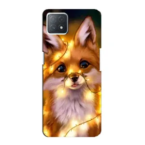 Чехол с Лисичкой для Oppo a72 (5G) (Новогодний лисенок)