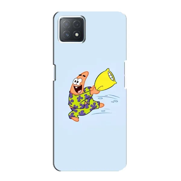 Чехол с рисунком «Патрик с подушкой» для OPPO A72 (5G)