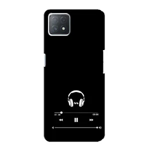 Чехол с картинками на черном фоне для Oppo a72 (5G) (Плеер)