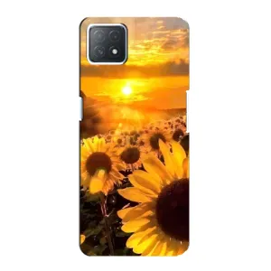 Чехол с Цветами для Oppo a72 (5G) (поле подсолнухов)
