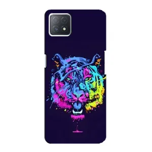 Силиконовый бампер с картинкой животных для Oppo a72 (5G) (Тигр-Арт)