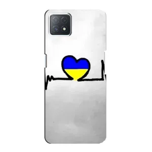 Силиконовый Чехол на Oppo a72 (5G) (Я-Украина) (Украинская кардиограмма)