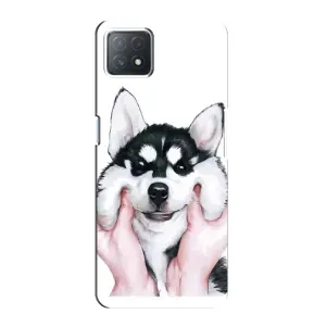 Бампер для Oppo a72 (5G) з картинкою "Песики" (Собака Хаскі)