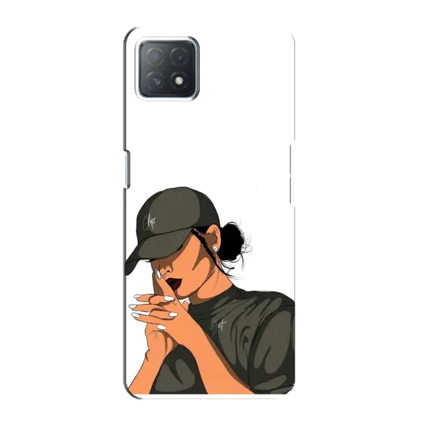 Чехол с рисунком «В зеленом» для OPPO A72 (5G)