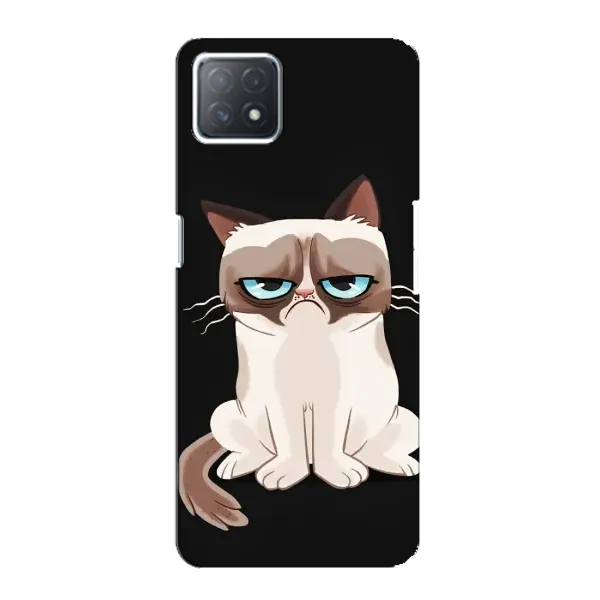 Чехол с рисунком «Взгляд кота» для OPPO A72 (5G)