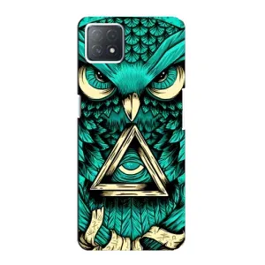 Чехлы с принтом СОВЫ для Oppo a72 (5G) (Зеленая сова)