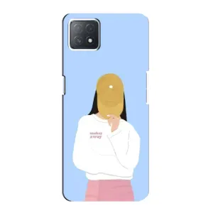 Силиконовый Чехол на Oppo a72 (5G) с картинкой Стильных Девушек (Желтая кепка)