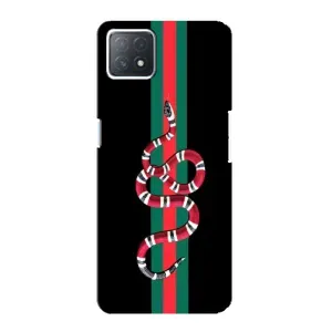 Чехлы Бренд GUCCI для Oppo a72 (5G) (Змей Гуччи)