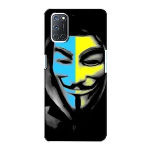 Чехол с Украинской символикой на Оппо А72 (Анонимус патриот)