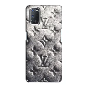 Текстурный Чехол Louis Vuitton для Оппо А72 (Бежевый ЛВ)
