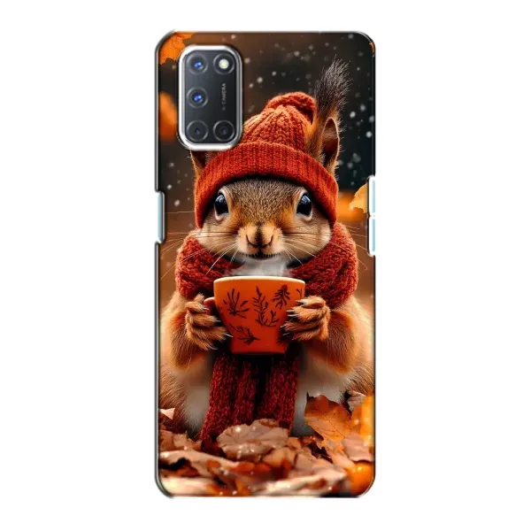 Чехол с рисунком «Белка с кофе» для OPPO A72 Чехол с рисунком «Белка с кофе» для OPPO A72