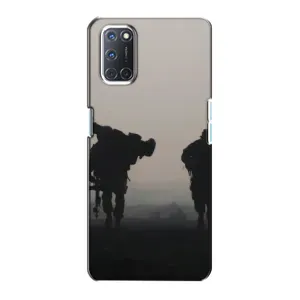 Чехлы на военную тематику для Oppo A72 (Бой солдат)