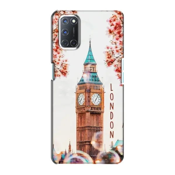Чехол с рисунком «Часы Лондон» для OPPO A72