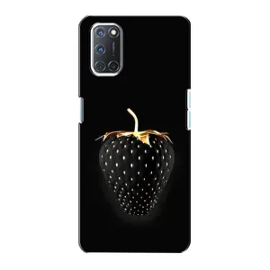 Чехол с изображением вкусной еды для Oppo A72 (Чёрная клубника)