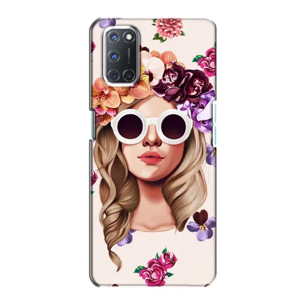 Чехол с рисунком «Девушка в очках» для OPPO A72