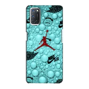 Силиконовый Чехол Nike Air Jordan на Оппо А72 (Джордан Найк)