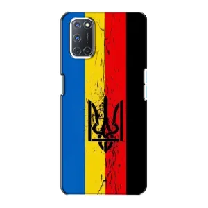Чехлы УПА (Красно-Чёрный) на Oppo A72 (Флаг УПА)