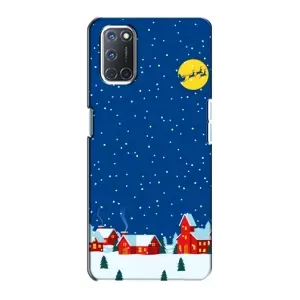 Силіконовий бампер на різдво для Oppo A72 (Місто в снігу)