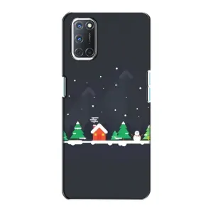 Силіконовий бампер на різдво для Oppo A72 (Місто зимове)