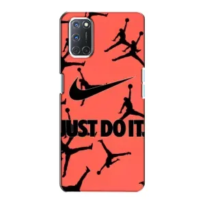 Силиконовый Чехол Nike Air Jordan на Оппо А72 (Just Do It)