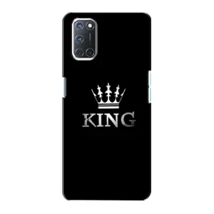 Чехол (Корона на чёрном фоне) для Оппо А72 (KING)