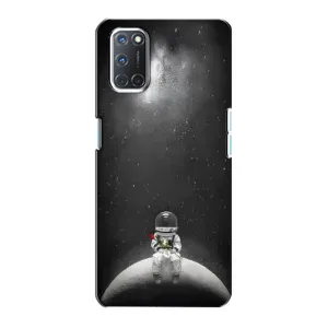 Силіконовый Чохол з принтом "Космонавти" на Oppo A72 (Космонавт романтик)