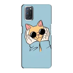 Бампер з зображенням Котиків для Оппо А72 (КОТИК в окулярах)