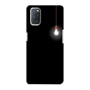 Чехол с картинками на черном фоне для Oppo A72 (Лампочка)