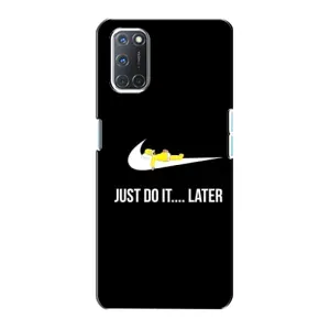 Силиконовый Чехол на Oppo A72 с картинкой Nike (Later)
