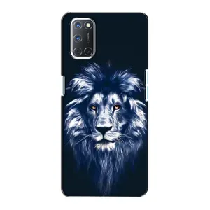 Чохол з картинкою на Oppo A72 (Лев – синій)