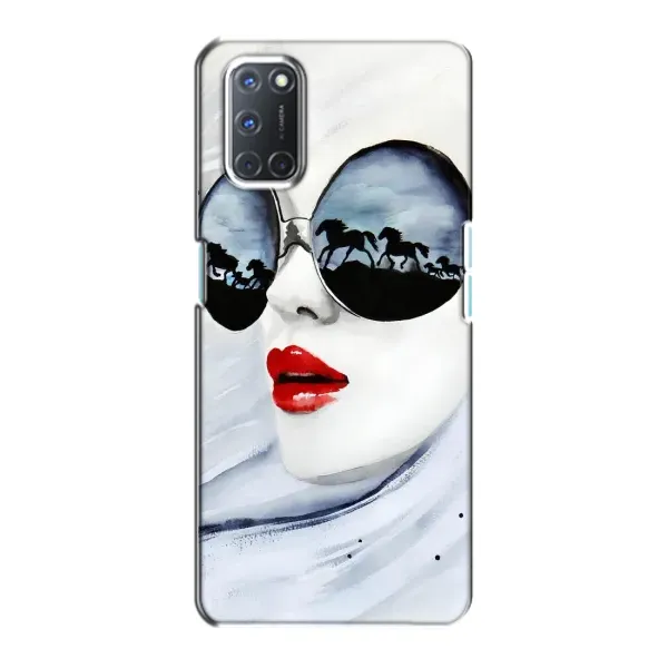 Чехол с рисунком «Любительница коней» для OPPO A72